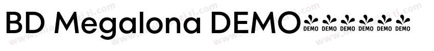 BD Megalona DEMO字体转换